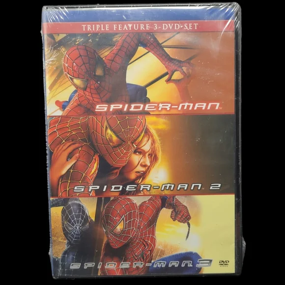 NEW SEALED TRIPLE FEATURE 3-DVD SET SPIDER-MAN 1-2-3